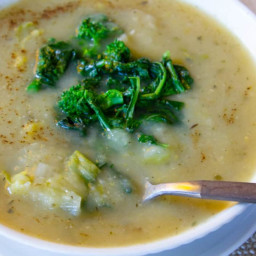 Healthier Creamy Potato Soup (Vegan)