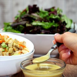 Healthier Honey Mustard Salad Dressing