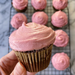 Healthier Red Velvet Cupcakes with Cream Cheese Frosting