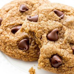 healthier vegan chocolate chip cookies