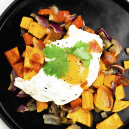 Healthiest Breakfast Ever? Sweet Potato Hash!