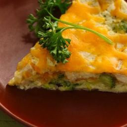 Healthified Impossibly Easy Chicken and Broccoli Pie