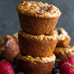Healthy Almond Butter and Jelly Muffins