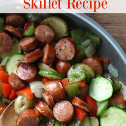 Healthy and Quick Sausage and Veggie Skillet Recipe