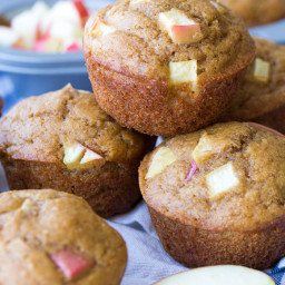 Healthy Apple Muffins (One Bowl Recipe)