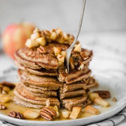 Healthy Apple Pancakes (made right in the blender!)