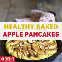 Healthy Baked Apple Pancakes