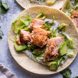 Healthy Baked Salmon Tacos