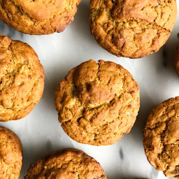 Healthy Bakery Style Banana Spice Muffins (gluten-free)