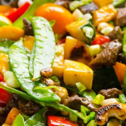 Healthy Beef and Cashew Stir Fry