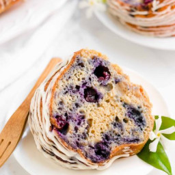 Healthy Blueberry Almond Bundt Cake