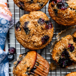Healthy Blueberry Banana Muffins