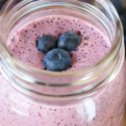 Healthy Blueberry Breakfast Smoothie Recipe
