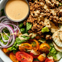 Healthy Burger Bowls with Special Sauce