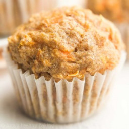 Healthy Carrot Cake Mini Muffins