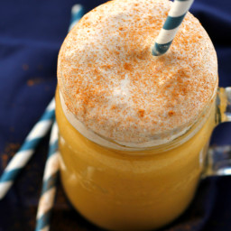 Healthy Carrot Cake Smoothie with Frosting