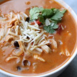Healthy Chicken Enchilada Soup