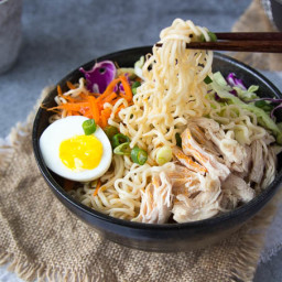 Healthy Chicken Ramen Bowl {clean eating}
