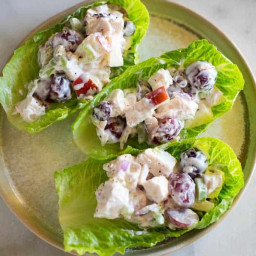Healthy Chicken Salad Lettuce Wraps
