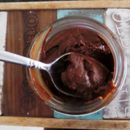 Healthy chocolate avocado mousse