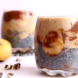 Healthy Chocolate Banana Smoothie With Chia Seeds