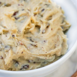 Healthy Chocolate Chip Cookie Dough (Gluten Free, Vegan, Paleo, Refined Sug