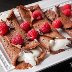 Healthy Chocolate Crepes {Gluten and Grain Free}