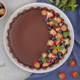 Healthy chocolate tart recipe