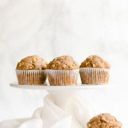 Healthy Cinnamon Apple Oatmeal Muffins