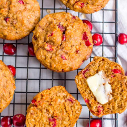 Healthy Cranberry Orange Carrot Muffins