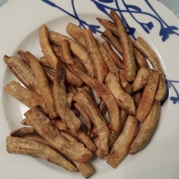 Healthy, Delicious, Easy: Baked Green Banana Fries *they taste like potato!