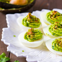 Healthy Deviled Eggs with Avocado