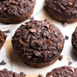 Healthy Double Chocolate Bran Muffins