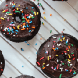 Healthy Double Chocolate Donuts