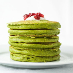 Healthy Green Wholewheat Pancakes