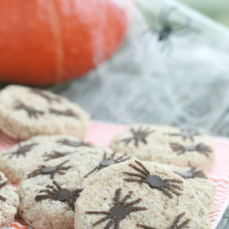 Healthy Halloween Spider Cookies
