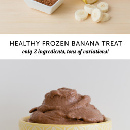 Healthy Homemade Banana Chocolate Ice Cream