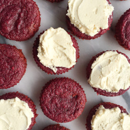 Healthy Homemade Red Velvet Cupcakes (grain-free)