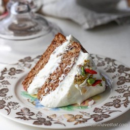 Healthy Low Carb Carrot Cake Recipe With Ginger Cream Cheese Frosting