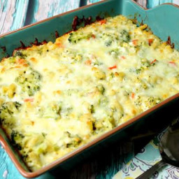Healthy Mac N Cheese & Broccoli Casserole