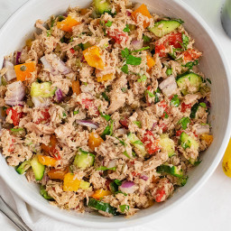 Healthy Mediterranean Tuna Salad (No Mayo)