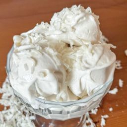 Healthy Ninja Creami Coconut Ice Cream- High Protein