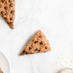 Healthy Oatmeal Chocolate Chip Scones