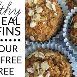 Healthy Oatmeal Muffins (No Flour No Sugar No Oil)