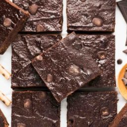 Healthy One-Bowl Chocolate Chunk Brownies