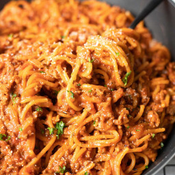 Healthy One-Pot Spaghetti Bolognese