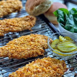 Healthy Oven Baked Cornflake Crusted Chicken