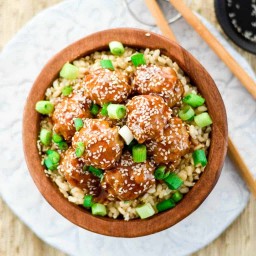 Healthy Paleo Sweet and Sour Meatballs