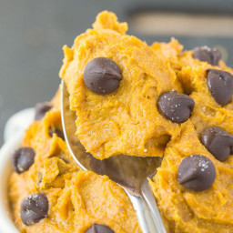 Healthy Pumpkin Cookie Dough for One