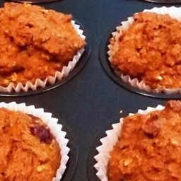 Healthy Pumpkin Cranberry Muffins
